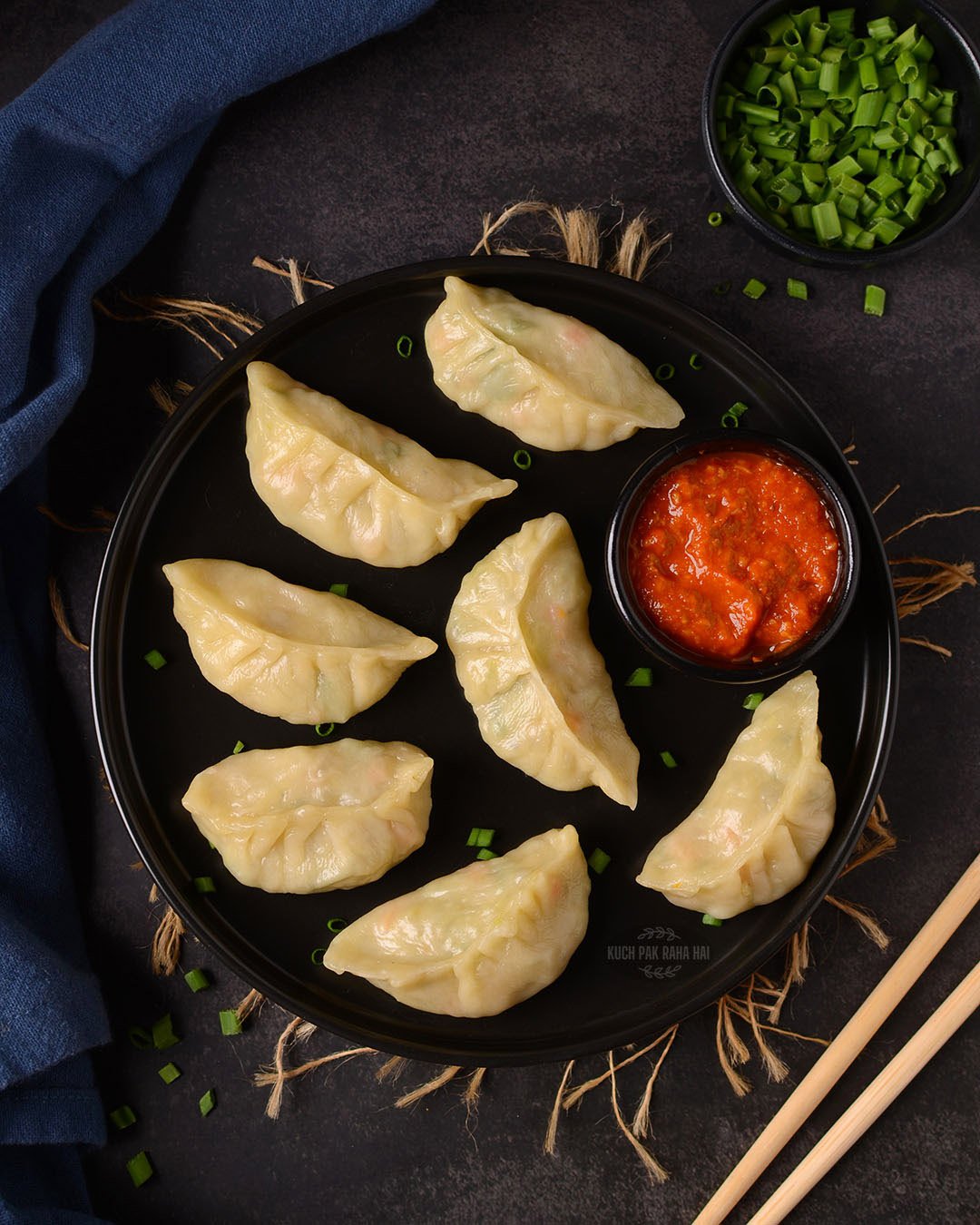 Steam Veg Momos served at Gravity in Puducherry